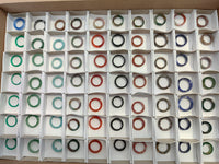 Polished Mix of Selected Stone Rings x 70 From Southern Africa