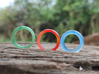 Polished Mix of Selected Stone Rings x 70 From Southern Africa