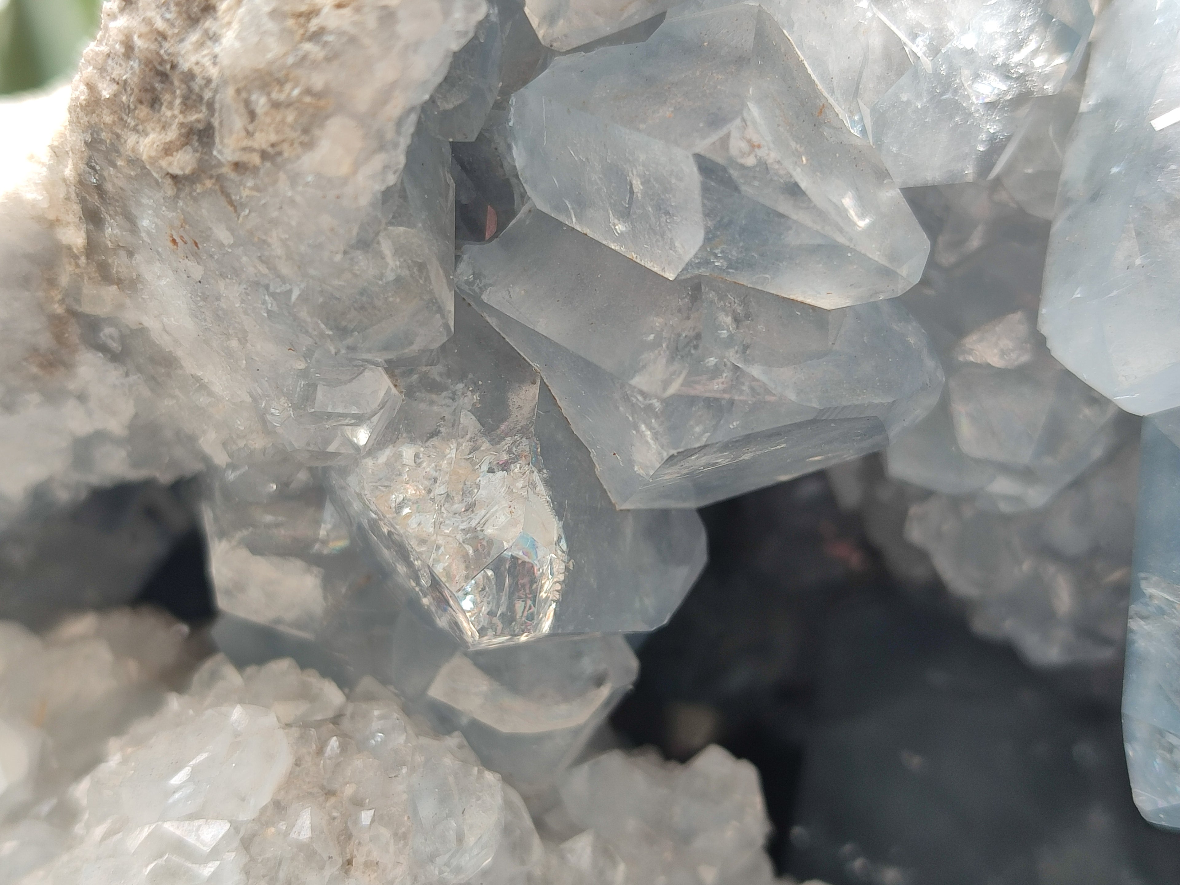 Natural Celestite Geode Specimens x 1 From Sakoany, Madagascar - Toprock Gemstones and Minerals 