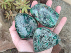 Polished Emerald Mica In Matrix Standing Free Forms x 6 From Mutoko, Zimbabwe - Toprock Gemstones and Minerals 