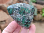 Polished Emerald Mica In Matrix Standing Free Forms x 6 From Mutoko, Zimbabwe - Toprock Gemstones and Minerals 