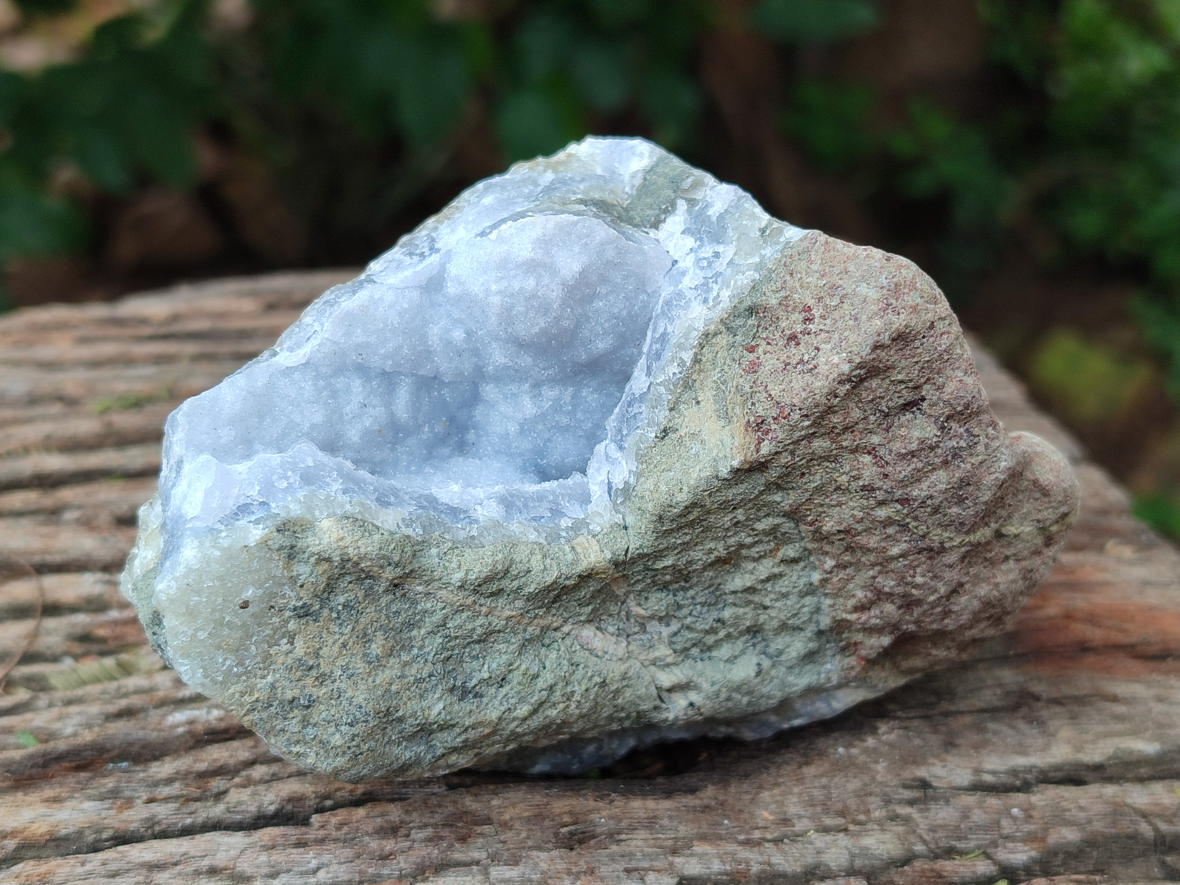 Natural Blue Lace Agate Geode Specimens x 3 From Nsanje, Malawi - Toprock Gemstones and Minerals 