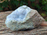 Natural Blue Lace Agate Geode Specimens x 3 From Nsanje, Malawi