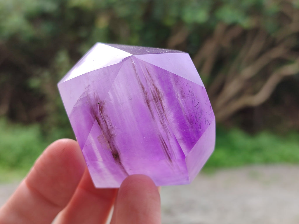 Polished Quartz Crystal Points with Various Inclusions x 6 From Madagascar - Toprock Gemstones and Minerals 