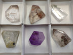 Polished Quartz Crystal Points with Various Inclusions x 6 From Madagascar - Toprock Gemstones and Minerals 