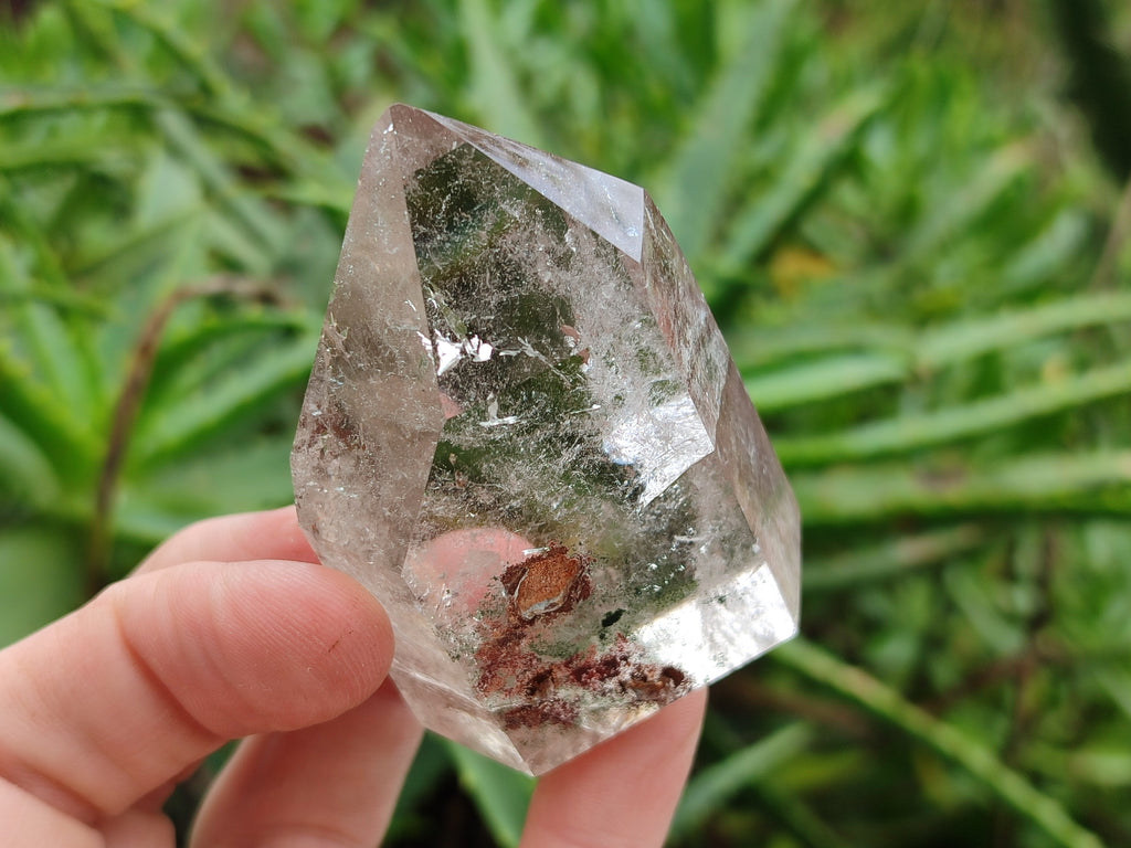 Polished Quartz Crystal Points with Various Inclusions x 6 From Madagascar - Toprock Gemstones and Minerals 