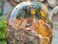 Polished Neolite Standing Free Forms x 2 From Prieska, South Africa