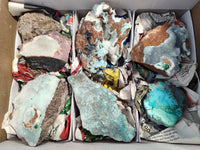 Natural Mixed selection of Minerals x 7 From Congo