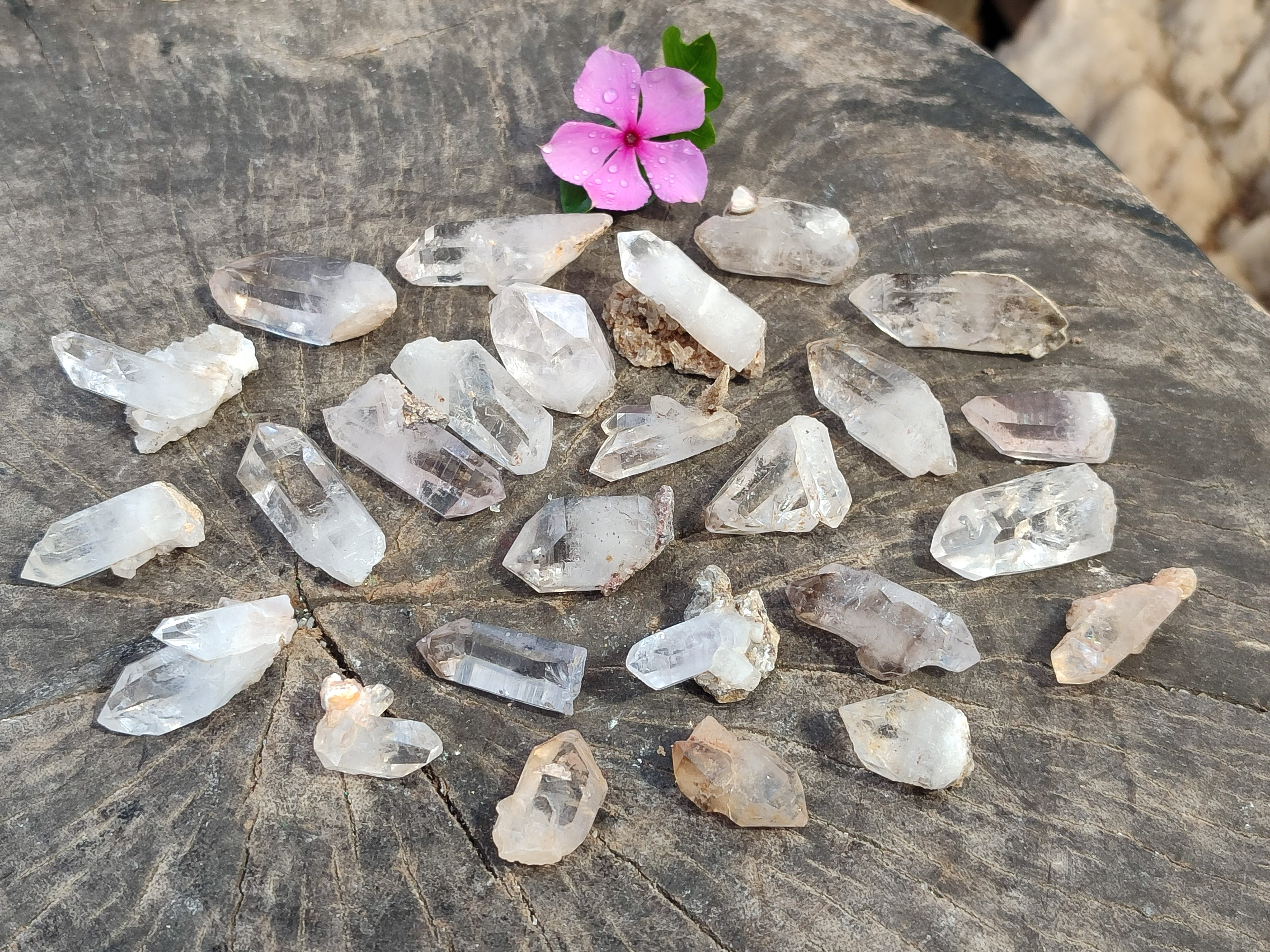 Natural Mixed selection of Brandberg Crystals x 74 From Brandberg, Namibia - Toprock Gemstones and Minerals 