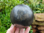 Polished Rare Pharaoh Stone Pyrite in Basalt Sphere x 1 Iron Duke Mine, Zimbabwe - Toprock Gemstones and Minerals 