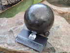 Polished Rare Pharaoh Stone Pyrite in Basalt Sphere x 1 Iron Duke Mine, Zimbabwe - Toprock Gemstones and Minerals 