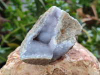Natural Blue Lace Agate Geode Specimens x 24 From Nsanje, Malawi