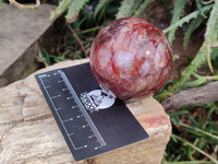Polished Red Hematoid Quartz Spheres x 5 From Ambatondrazaka, Madagascar