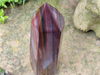 Polished Banded Tiger Iron Tower x 1 From Northern Cape, South Africa