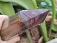 Polished Banded Tiger Iron Tower x 1 From Northern Cape, South Africa