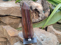 Polished Banded Tiger Iron Tower x 1 From Northern Cape, South Africa