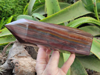 Polished Banded Tiger Iron Tower x 1 From Northern Cape, South Africa