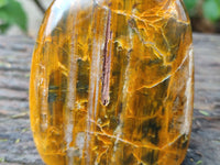Polished Neolite Standing Free Forms x 3 From Prieska, South Africa