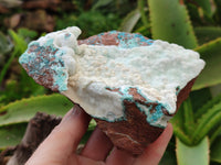 Natural Hemimorphite with Chrysocolla and Stalagmites x 2 From Congo