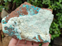Natural Hemimorphite with Chrysocolla and Stalagmites x 2 From Congo
