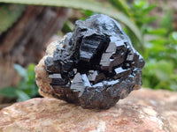Natural Schorl Black Tourmaline with Fluorite and Hyalite x 6 From Erongo, Namibia