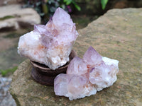 Natural Amethyst Spirit Quartz Clusters x 6 From Boekenhouthoek, South Africa