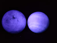 Polished Fluorescent Green Fluorite Spheres x 4 From Madagascar