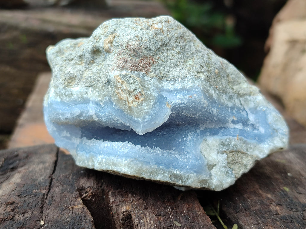 Natural Blue Lace Agate Geode Specimens x 12 From Nsanje, Malawi - Toprock Gemstones and Minerals 
