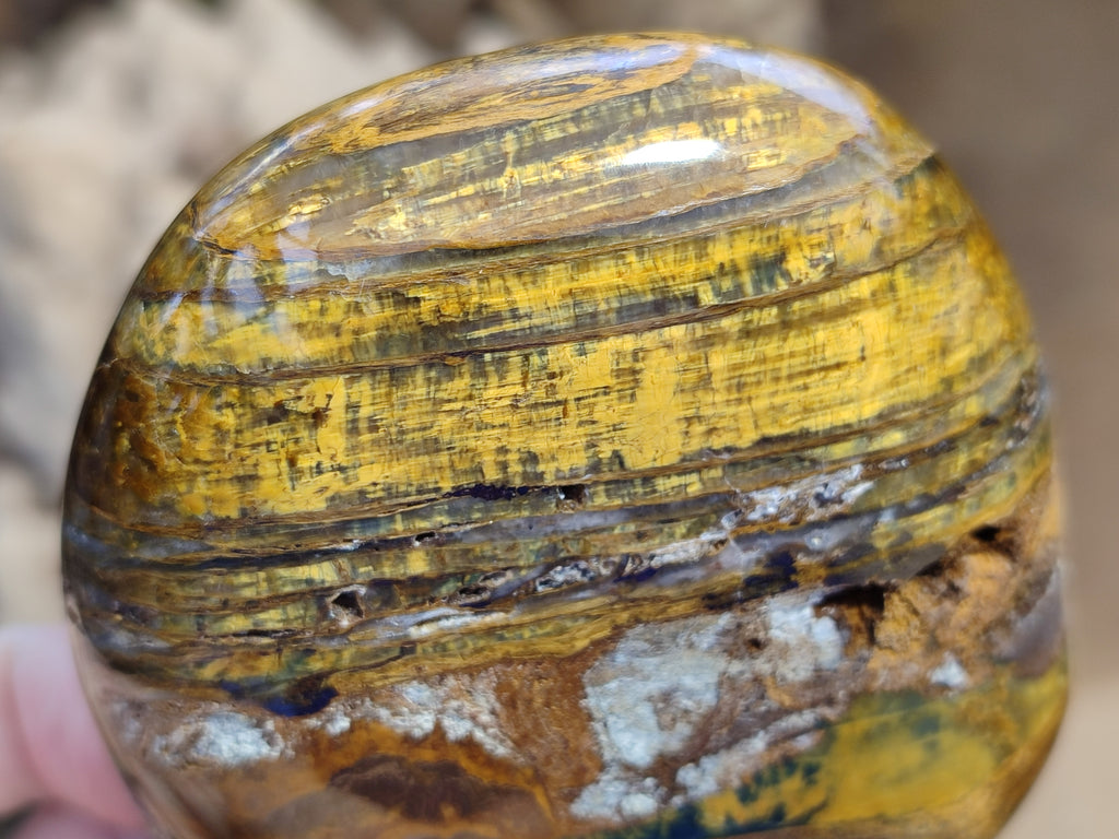 Polished Neolite Standing Free Forms x 3 From Prieska, South Africa - Toprock Gemstones and Minerals 