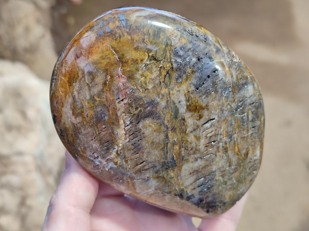 Polished Neolite Standing Free Forms x 3 From Prieska, South Africa - Toprock Gemstones and Minerals 