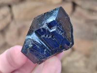 Natural Schorl Black Tourmaline Mercedes Terminated Crystals with Hyalite x 12 From Erongo, Namibia