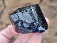Natural Schorl Black Tourmaline Mercedes Terminated Crystals with Hyalite x 12 From Erongo, Namibia