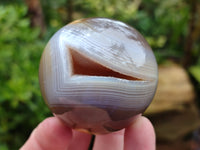 Polished Banded Agate Spheres x 6 From Madagascar