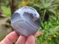 Polished Banded Agate Spheres x 6 From Madagascar