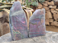 Polished on One Side Labradorite Slabs x 6 From Tulear, Madagascar