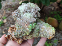 Natural Fluorescent Opal Hyalite with Schorl Tourmaline Specimens x 2 From Erongo, Namibia