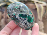 Polished Emerald Mica In Matrix Standing Free Forms x 6 From Mutoko, Zimbabwe