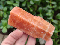 Natural Sunset Orange Rhombohedron Calcite Specimens x 24 From Spitzkop, Namibia