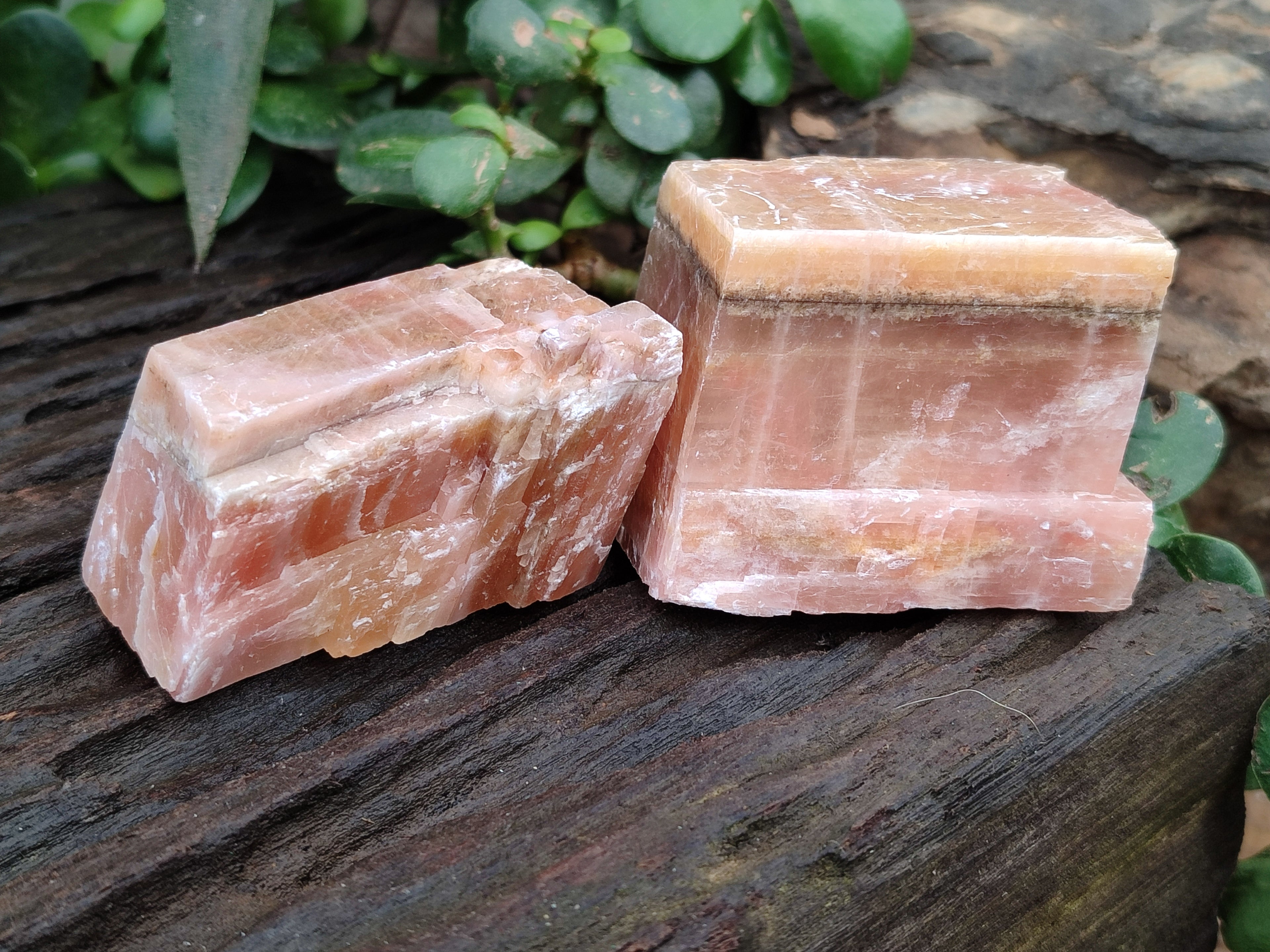 Natural Sunset Orange Rhombohedron Calcite Specimens x 24 From Spitzkop, Namibia - Toprock Gemstones and Minerals 