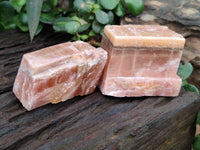 Natural Sunset Orange Rhombohedron Calcite Specimens x 24 From Spitzkop, Namibia