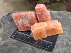 Natural Sunset Orange Rhombohedron Calcite Specimens x 24 From Spitzkop, Namibia - Toprock Gemstones and Minerals 