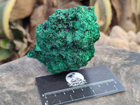 Natural Silky Malachite Specimens x 4 From Kasompe, Congo