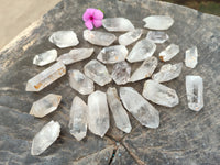 Natural Clear Single Quartz Crystals x 98 From Brandberg, Namibia