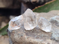 Natural Clear Single Quartz Crystals x 98 From Brandberg, Namibia