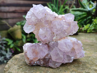 Natural Amethyst Spirit Quartz Clusters x 3 From Boekenhouthoek, South Africa