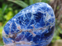 Polished Sodalite Standing Free Forms x 3 From Kunene River, Namibia