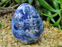 Polished Sodalite Standing Free Forms x 3 From Kunene River, Namibia