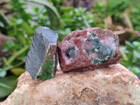 Natural Drusy Salrose Cobaltion Dolomite with Malachite, Chrysocolla, Heterogenite and Duftite specimens x 36 From Congo