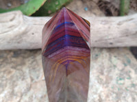 Polished Banded Tiger Iron Tower x 1 From Northern Cape, South Africa