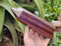 Polished Banded Tiger Iron Tower x 1 From Northern Cape, South Africa